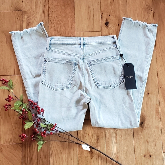 NWT! rag & bone Dean with Holes Ankle Jeans - Picture 4 of 5